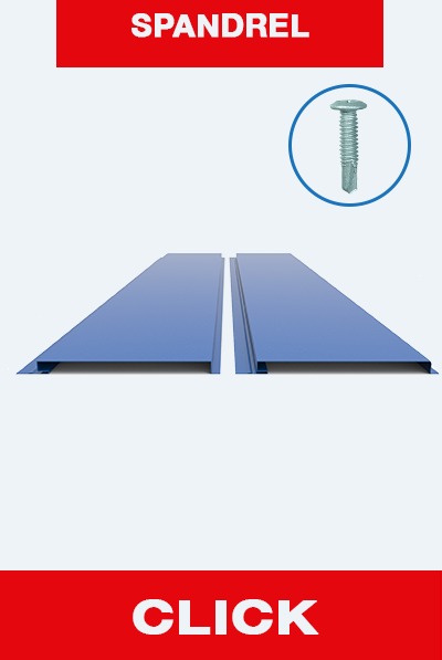 ผนังเหล็กรีดลอน SPANDREL เหมาะสำหรับติดตั้งผนังและฝ้าเพดาน